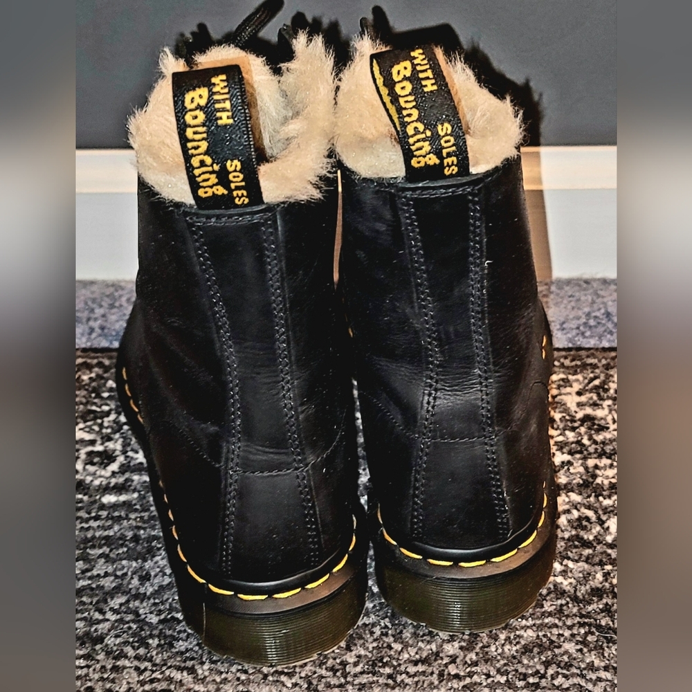 Dr. Martens 1460 Serena Faux-Fur Lined Boots (NWOB) - Picture 9 of 9